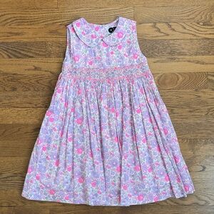 Charming Floral Kids Dress in Pink and Purple